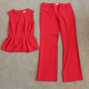 Red Fashionable Suit
